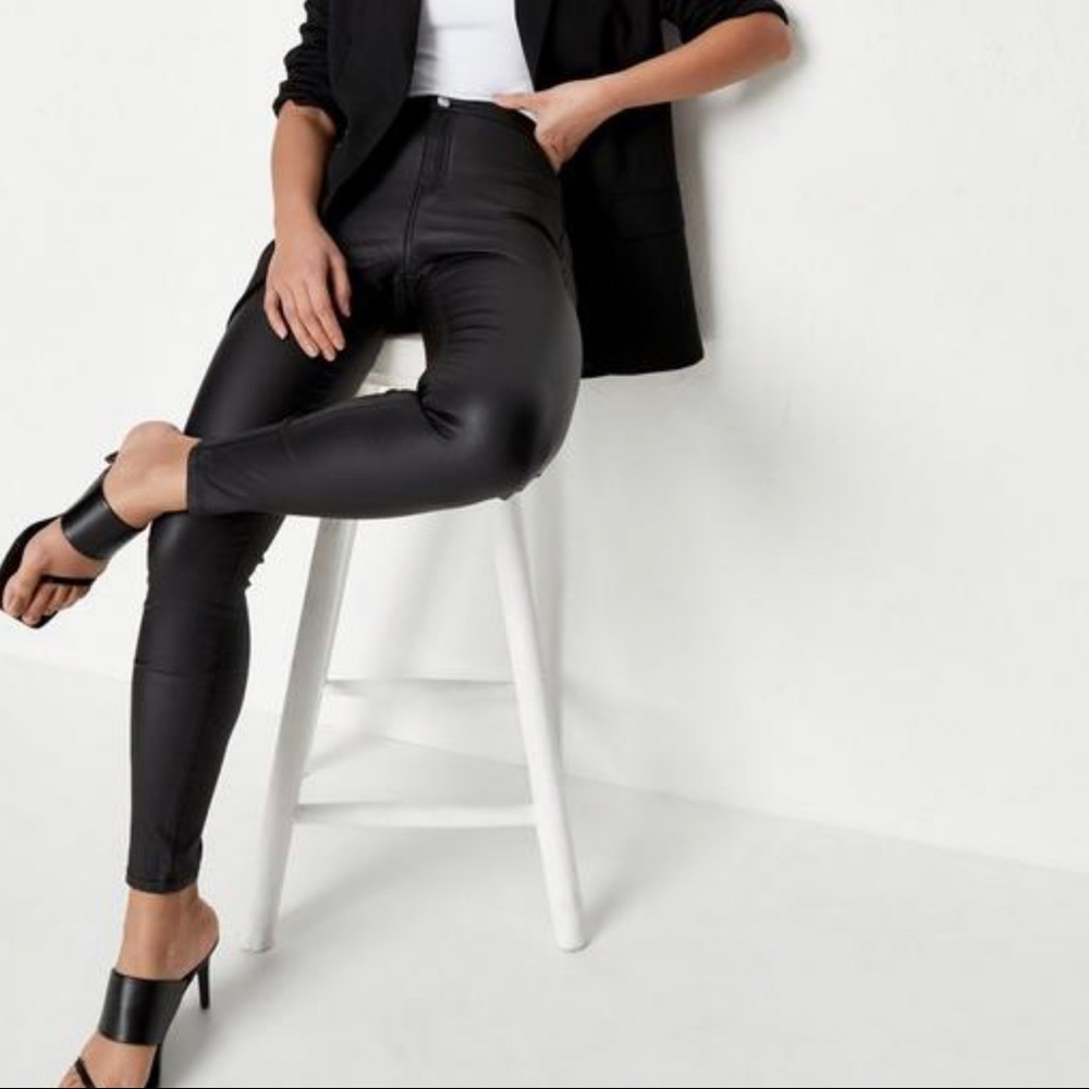 MISSGUIDED LEATHER PANTS